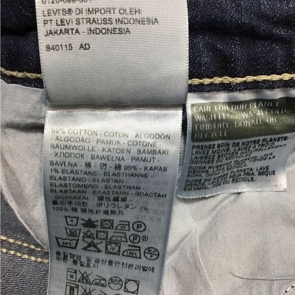 Levi’s Strauss Blue Straight Leg Jeans Size - Picture 8 of 10